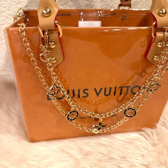 Louis Vuitton LV Small Shopping Tote Bag Crossbody Bag with PVC Cover Bag - Picture 3 of 8